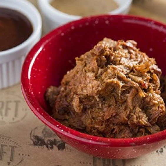 Hand Pulled Pork in BBQ Sauce