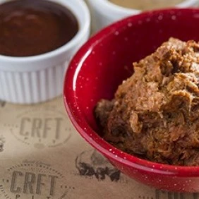 Hand Pulled Pork w/ BBQ Sauce