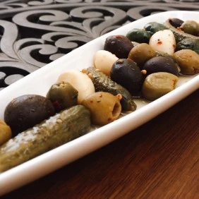 Mixed Pickles & Smoked Olives